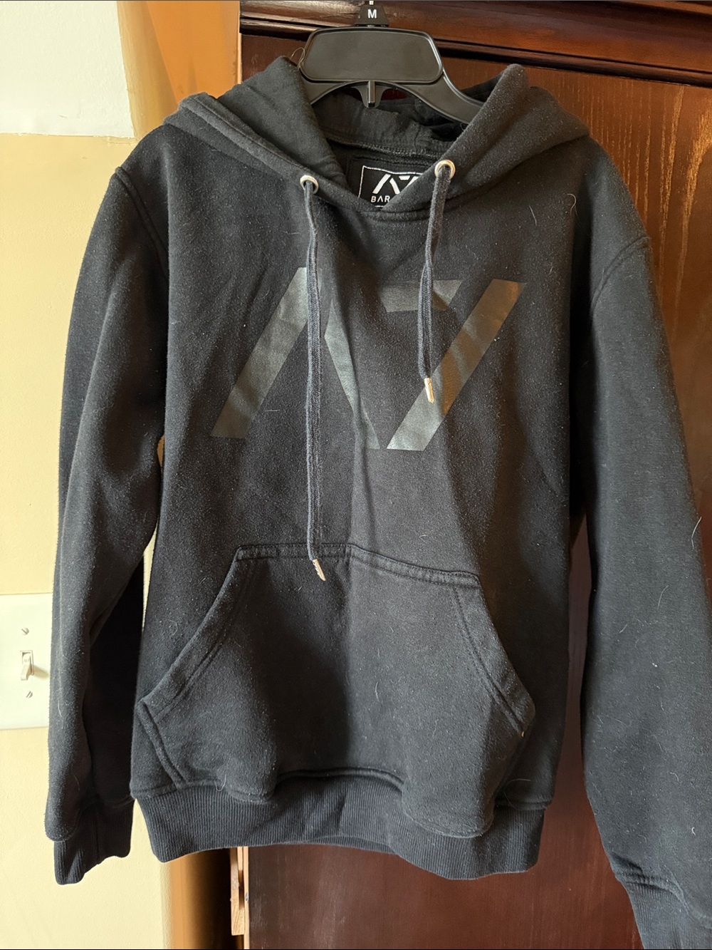 Armani Exchange Black Logo Pullover Hoodie